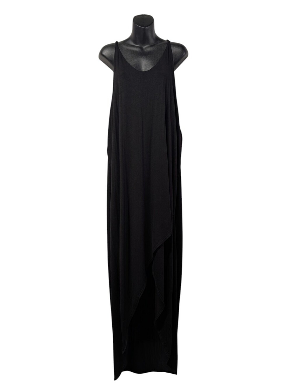 Heimish USA Black Flowy Spaghetti Strap Criss Cross Back Maxi Dress 3XL NWT